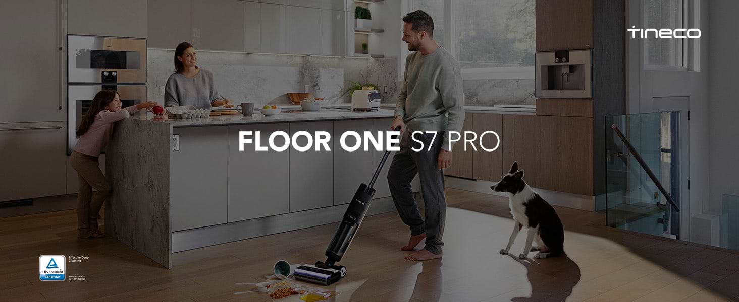 שואב ושוטף רצפות אלחוטי חכם Tineco Floor One S7 Pro - שנתיים אחריות ע"י יוניקו היבואן הרשמי 