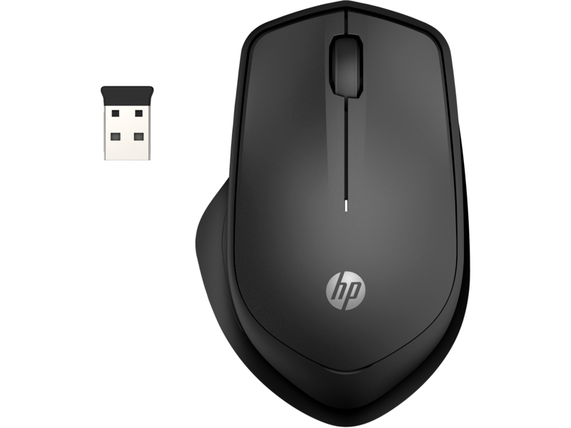 עכבר אלחוטי HP 280 silent Mouse Bluetooth - צבע שחור שנתיים אחריות ע"י היבואן הרשמי