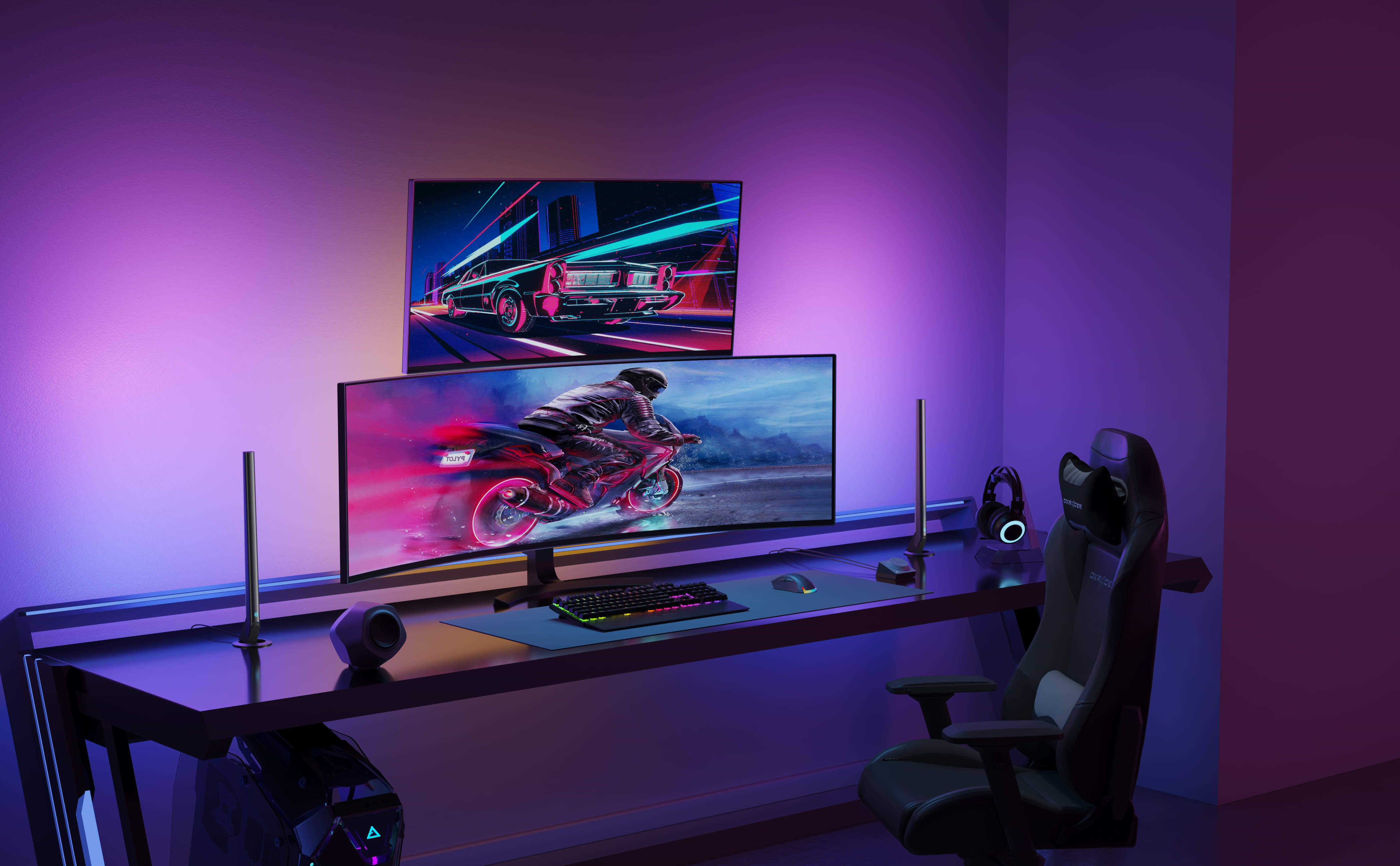 תאורה חכמה Govee Smart Gaming Light Bars - צבע שחור שנה אחריות ע"י היבואן הרשמי
