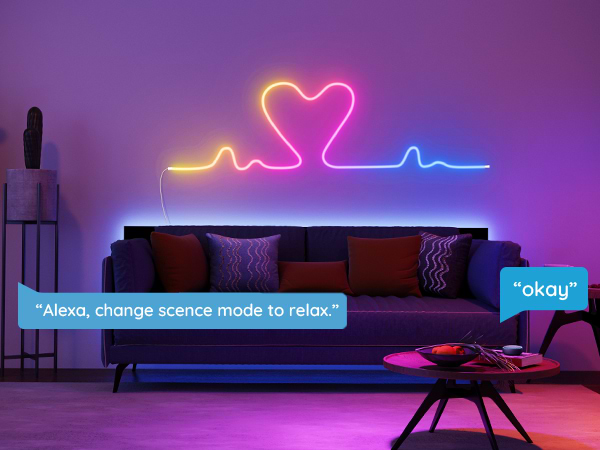 תאורה חכמה Govee Neon LED Strip Light - שנה אחריות ע"י היבואן הרשמי