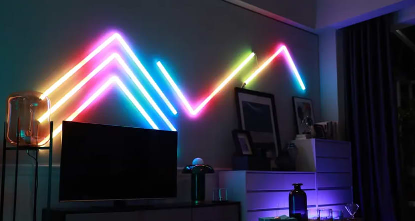 תאורה חכמה Govee Glide RGBIC Wall Light - צבע שחור שנה אחריות ע"י היבואן הרשמי