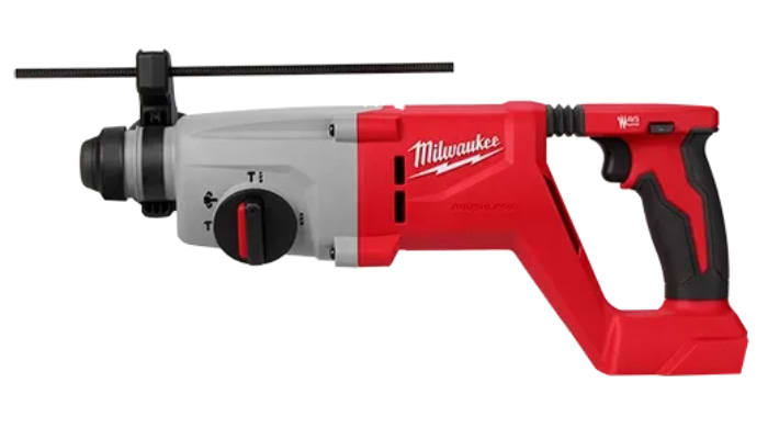 סט 18V בראשלס אימפקט + פטישון עם 2 סוללות 5AH ומטען Milwaukee 4933492798
