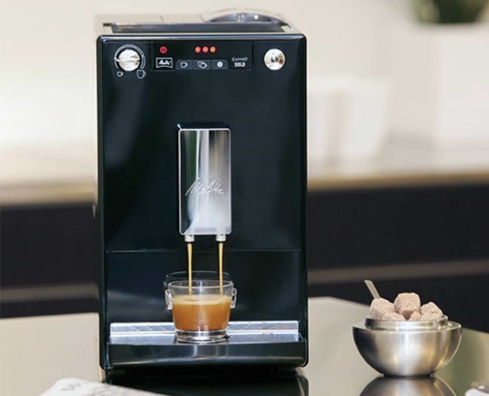 מכונת אספרסו Melitta Solo Black E950-201 - צבע שחור שנתיים אחריות ע"י היבואן הרשמי