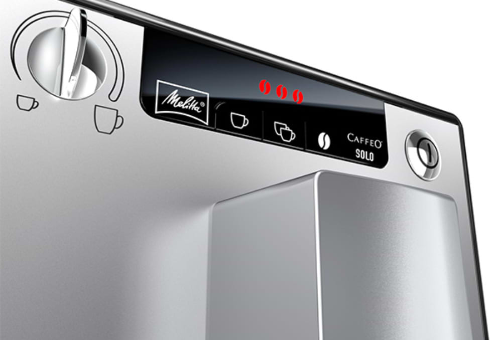 מכונת אספרסו Melitta Solo E950-203 - צבע כסוף שנתיים אחריות ע"י היבואן הרשמי
