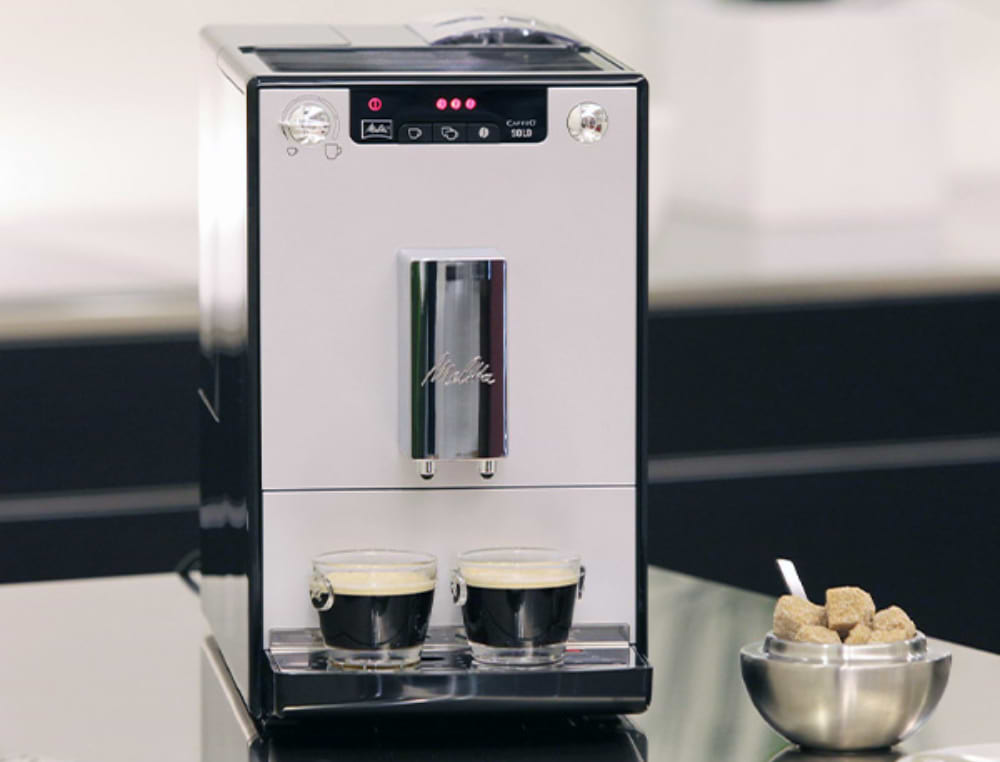 מכונת אספרסו Melitta Solo E950-203 - צבע כסוף שנתיים אחריות ע"י היבואן הרשמי