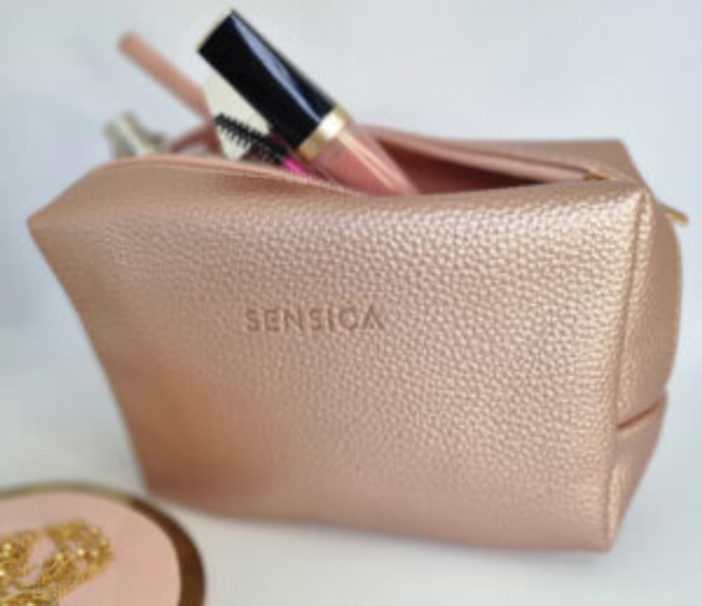 תיק איפור יוקרתי סנסיקה Sensica Luxury Bag SNX00304 - צבע ברונזה 