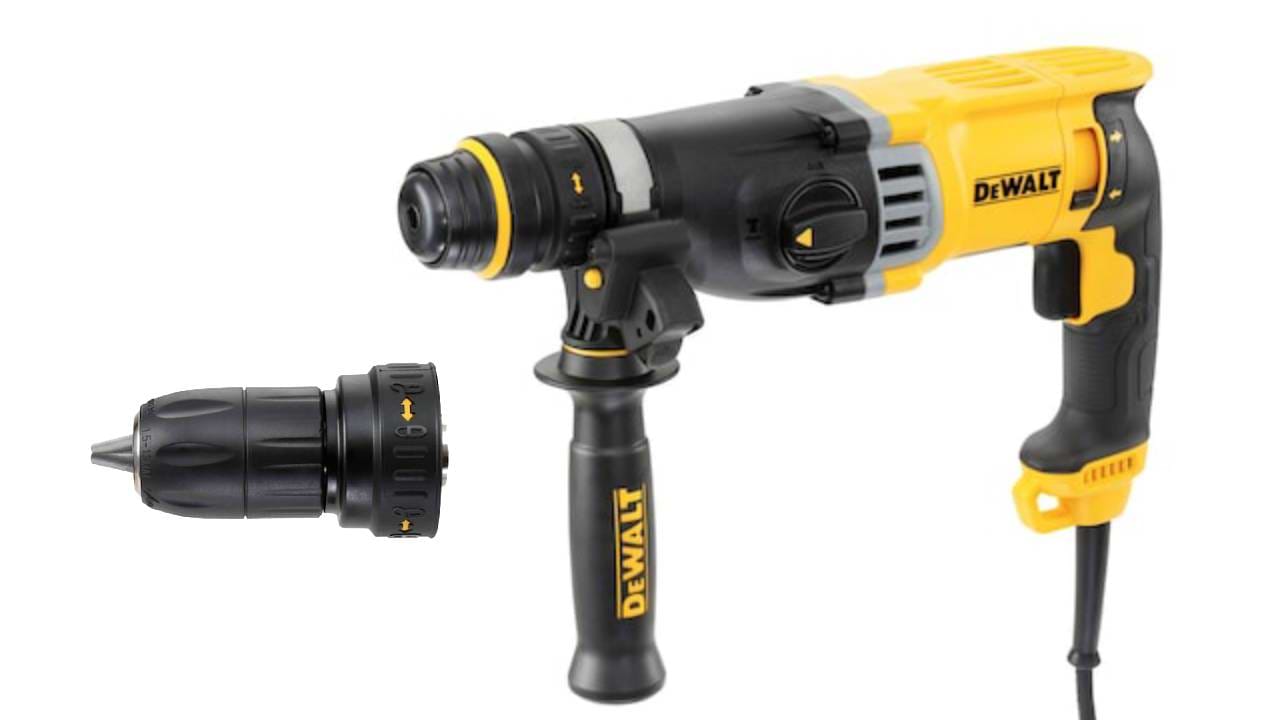  פטישון חשמלי 900W עד 28 מ"מ קידוח 3.2J + פוטר מתחלף DeWALT D25144K 