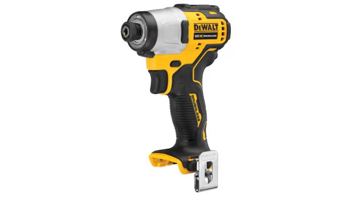 סט 12V אימפקט,פטישון,מקדחה+2 סוללות DeWALT 2AH ומטען 801/701/072 /P2-2AH