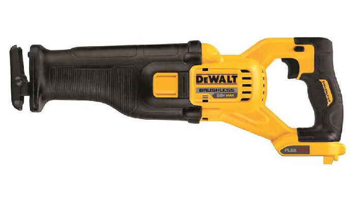 מסור חרב FLEXVOLT 54/60V עם 2 סוללות FLEX 6AH ומטען DCS388P2-6AH-FLEX DeWALT