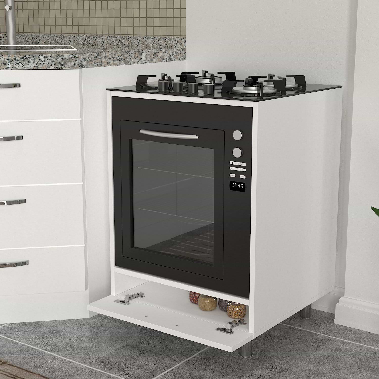 ארונית מטבח לתנור דגם DE2688 סיימה Homax V1 - חלק עליון פתוח