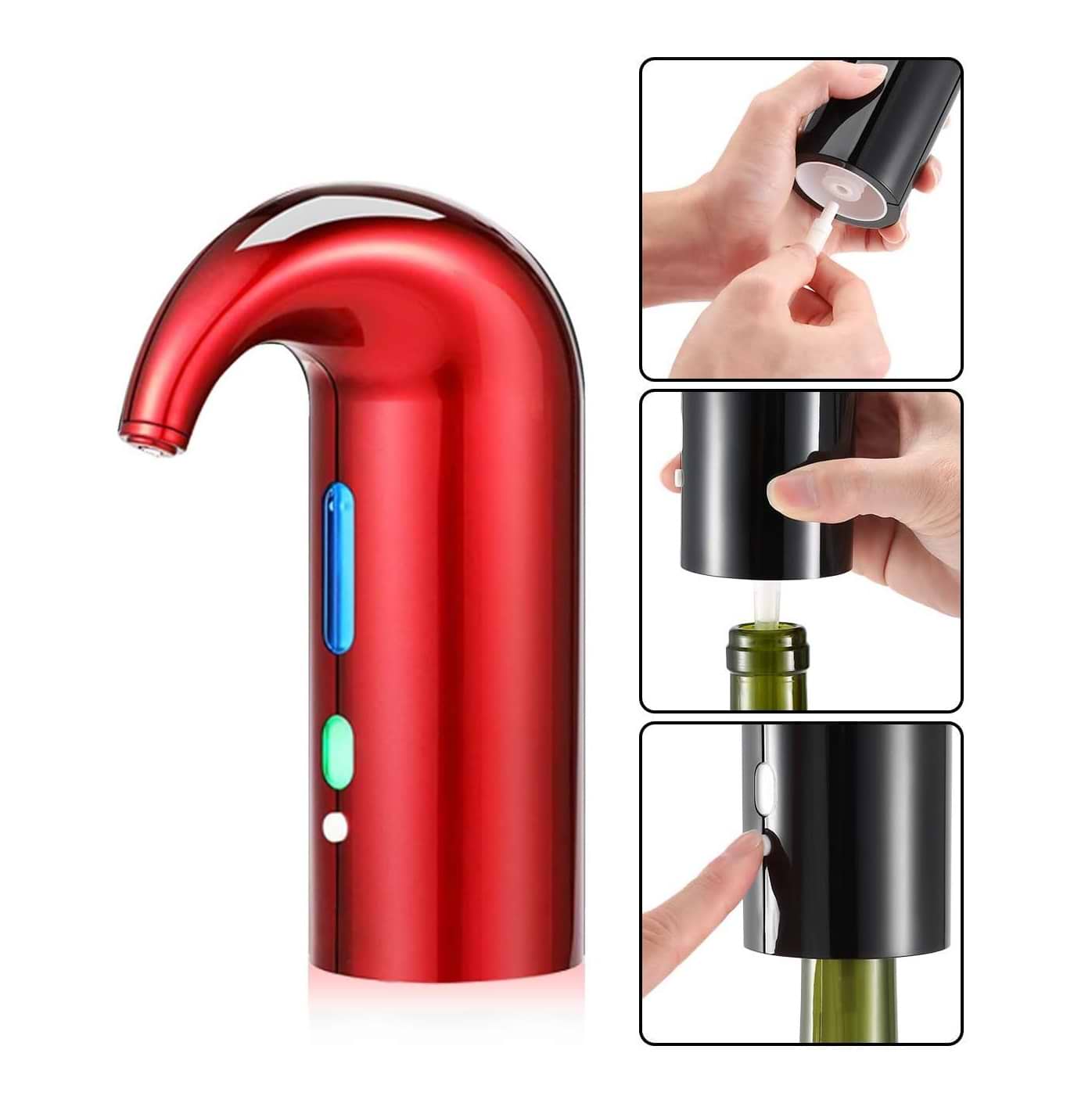 מוזג יין חשמלי אדום HomeSet