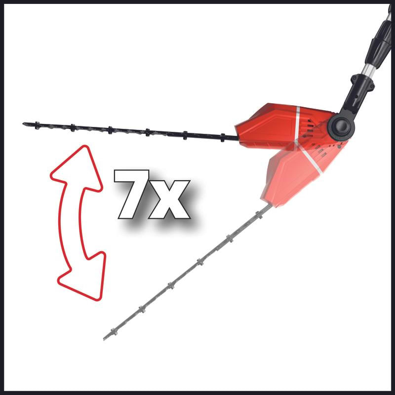 ראש המנוע ניתן להטיה ב-7 מצבים.