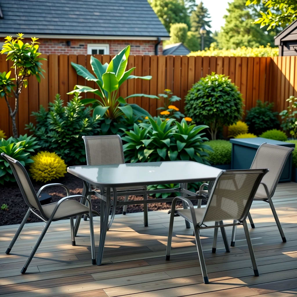 סט פינת אוכל מפואר דגם Torino שולחן + 4 כיסאות Australia Garden