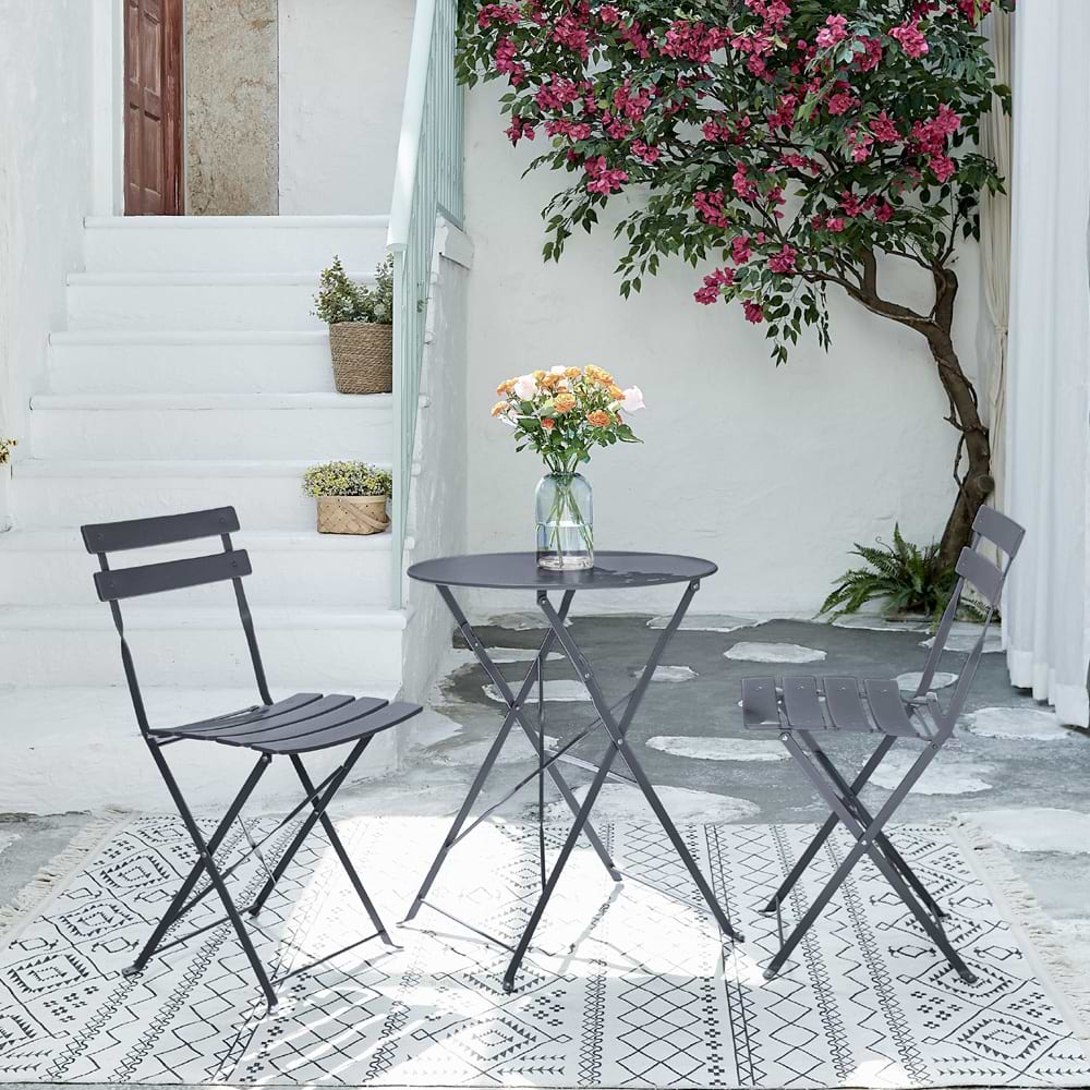 סט ביסטרו גרדן אפור HOME DECOR