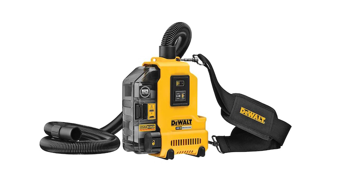 שואב אבק לפטישון 20V עם סוללה 2 אמפר ומטען Dewalt DWH161P1-2AH