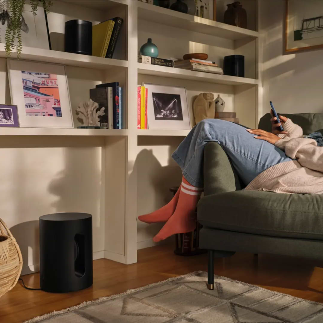 סאבוופר אלחוטי Sonos Sub Mini WiFi - צבע שחור שנה אחריות ע"י יבואן הרשמי