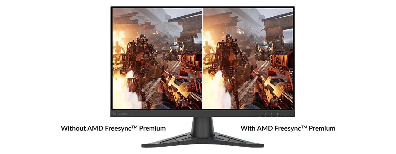 מסך מחשב גיימינג 24'' Lenovo G24e-20 VA FreeSync Premium FHD 100Hz 1ms - צבע שחור שלוש שנות אחריות ע"י יבאן הרשמי