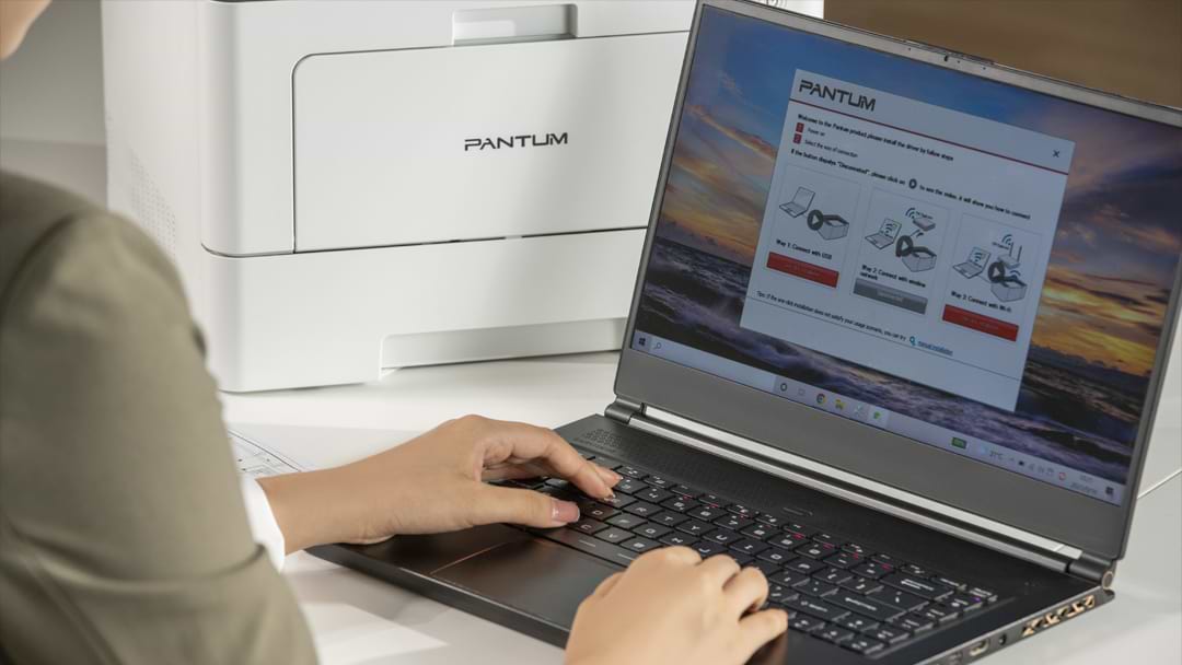 מדפסת לייזר משולבת אלחוטית Pantum BM5100FDW Mono Laser - צבע לבן שנה אחריות ע"י יבואן הרשמי