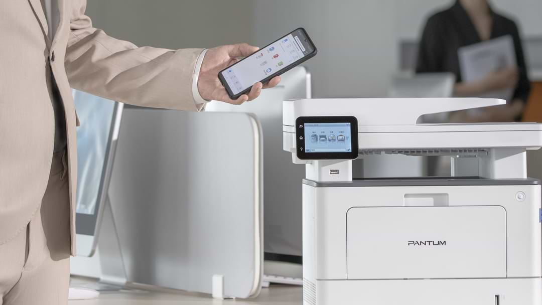מדפסת לייזר משולבת אלחוטית Pantum BM5100FDW Mono Laser - צבע לבן שנה אחריות ע"י יבואן הרשמי