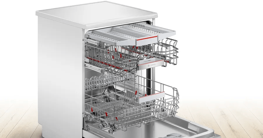 מדיח כלים 60 ס"מ 14 מערכות כלים Bosch SMS6ECW05E תוצרת גרמניה - גימור לבן שנה אחריות