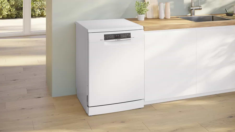 מדיח כלים 60 ס"מ 14 מערכות כלים Bosch SMS6ECW05E תוצרת גרמניה - גימור לבן שנה אחריות