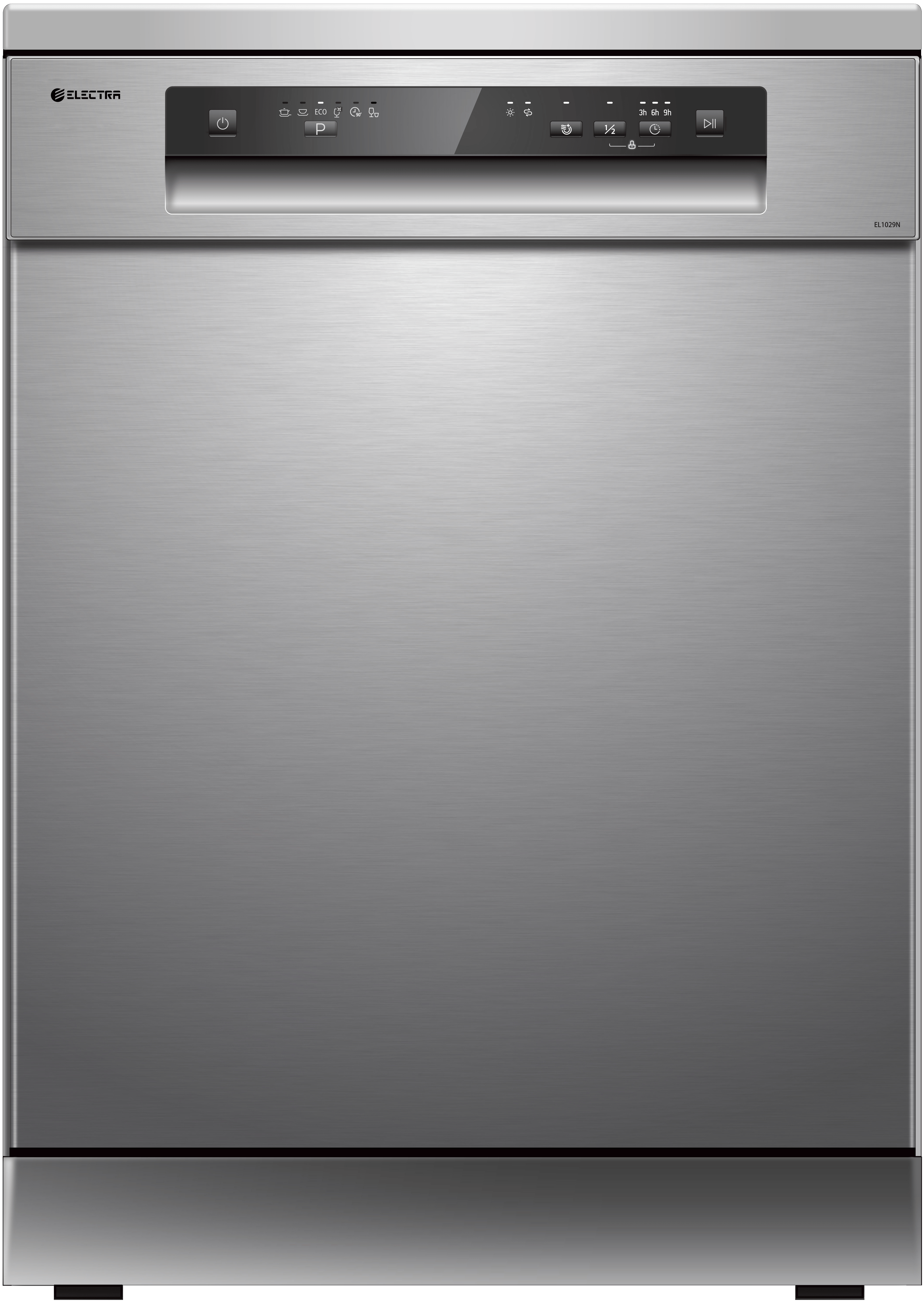 מדיח כלים רחב 14 מערכות כלים Electra EL1029N - גימור נירוסטה אחריות ע"י היבואן הרשמי