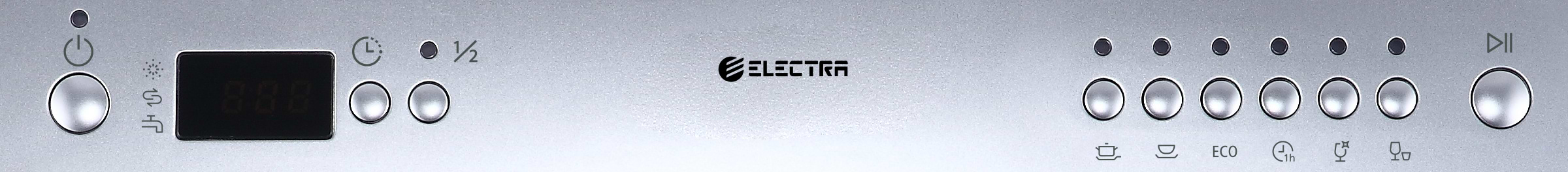 מדיח כלים רחב 12 מערכות כלים Electra EL2006S - גימור כסוף אחריות ע"י היבואן הרשמי