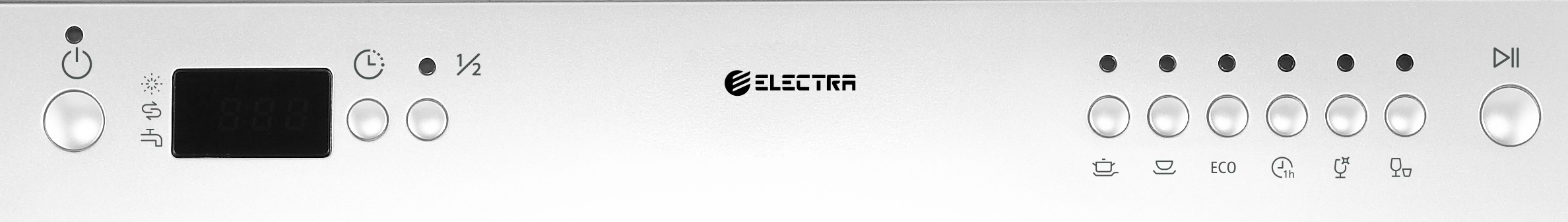 מדיח כלים רחב 12 מערכות כלים Electra EL2006W - גימור לבן אחריות ע"י היבואן הרשמי