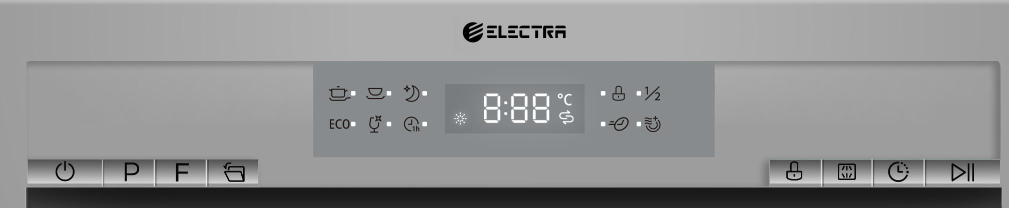 מדיח כלים צר 9 מערכות כלים Electra EL5006S - גימור כסוף אחריות ע"י היבואן הרשמי