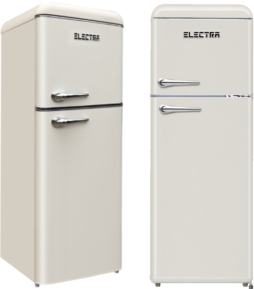 מקרר מקפיא עליון רטרו 208 ליטר Electra ELR210C - גימור קרם אחריות ע"י היבואן הרשמי