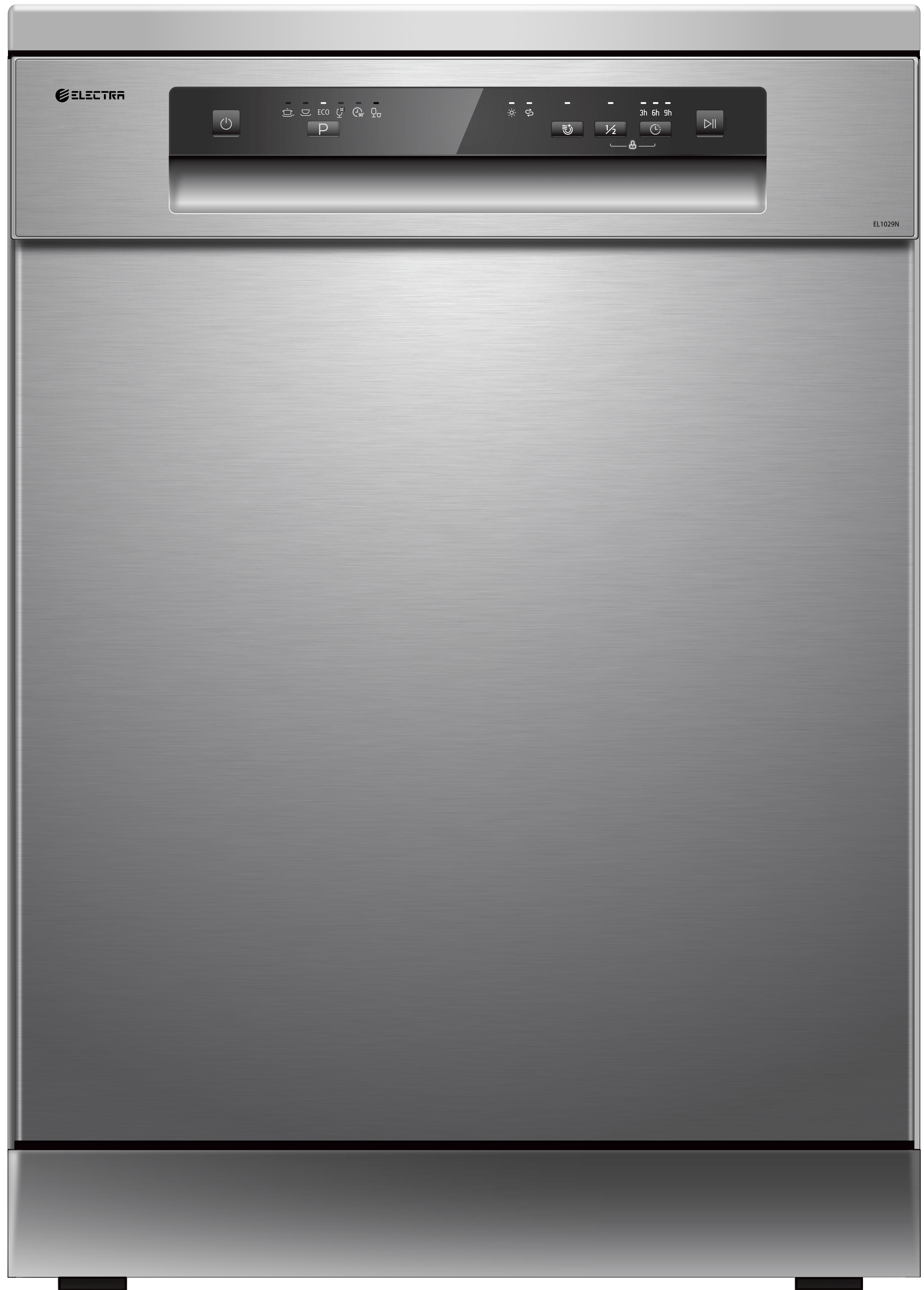 מדיח כלים רחב 14 מערכות כלים Electra EL10290N - גימור נירוסטה אחריות ע"י היבואן הרשמי