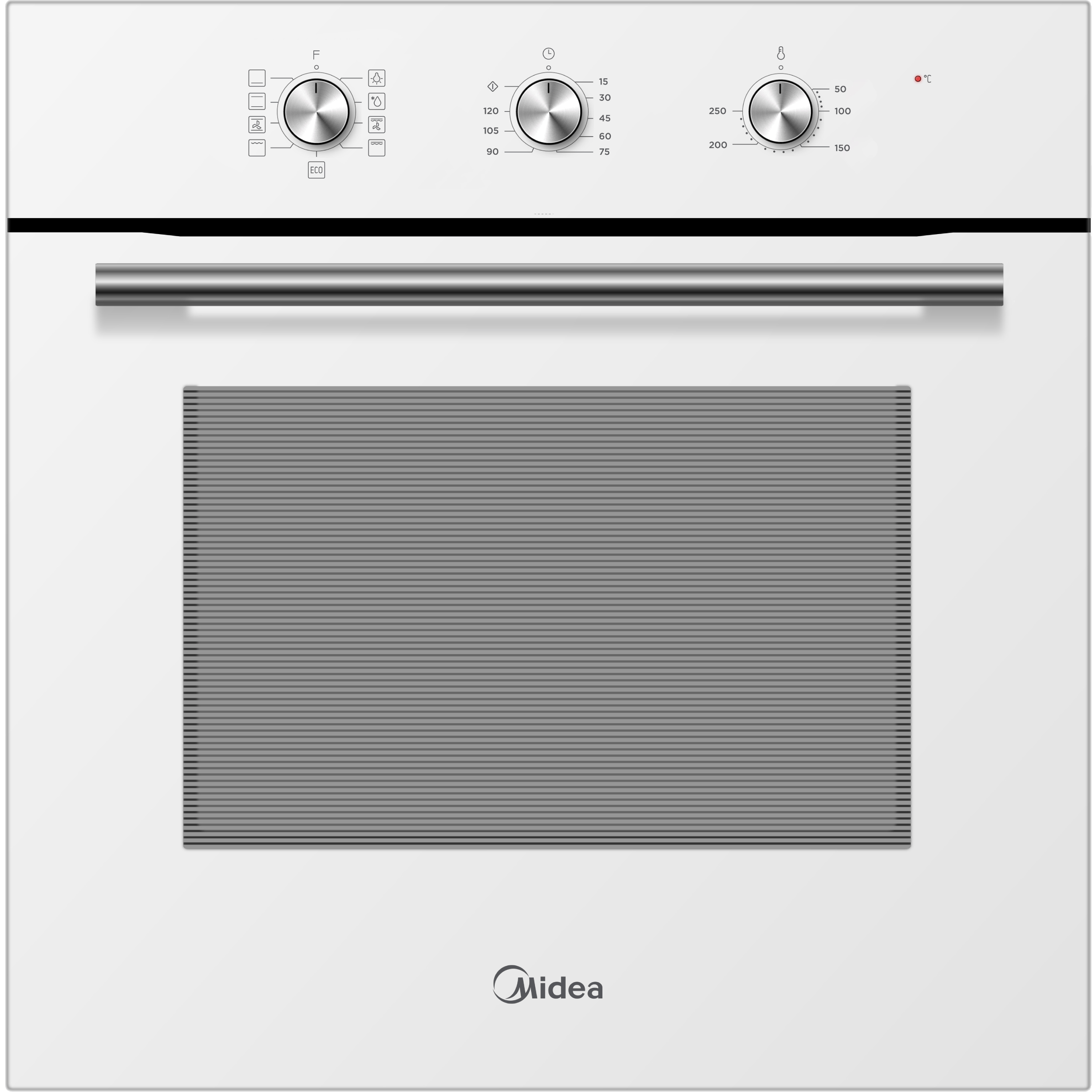 תנור אפייה בנוי 70 ליטר Midea 65DME30004W/6772 - גימור לבן אחריות ע"י היבואן הרשמי