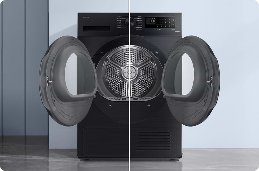 מייבש כביסה פתח חזית 8 ק"ג קונדנסור Samsung DV80CGC030AE Heat Pump - צבע לבן אחריות ע"י סמסונג ישראל