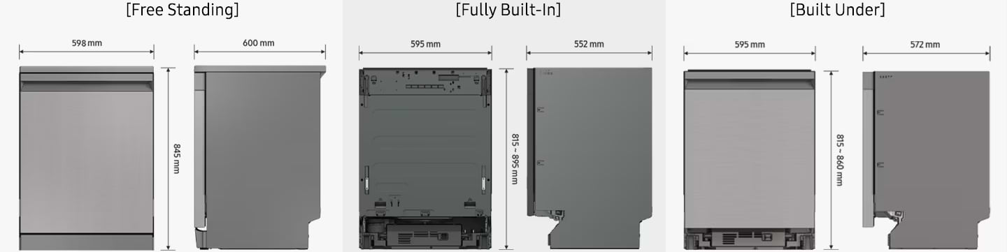 מדיח כלים אינטגראלי 14 מערכות כלים Samsung DW60BS7503BI - אחריות ע"י סמסונג ישראל 