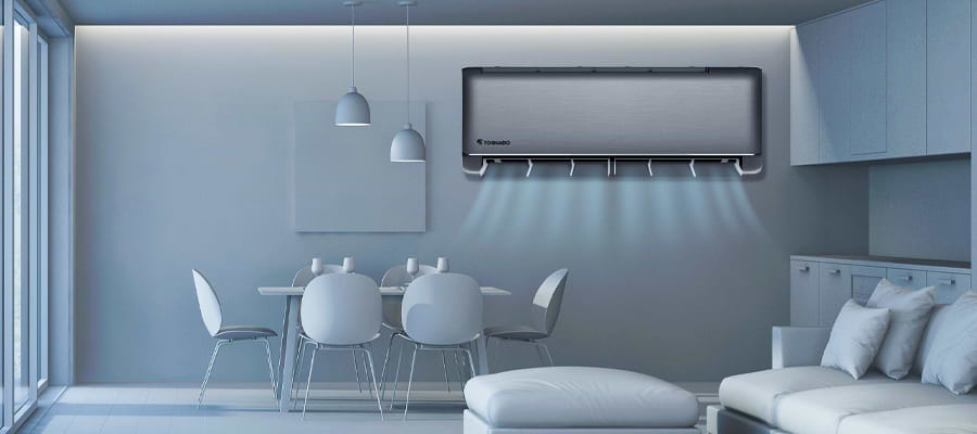 מזגן עילי Tornado TOP-PRO-INV-30 X Wifi Carbon EU Inverter - צבע שחור שבע שנות אחריות ע"י היבואן הרשמי