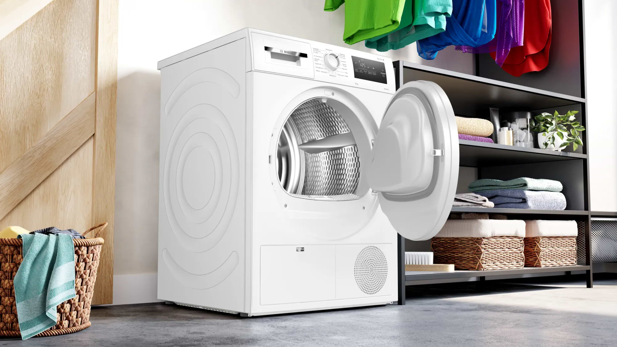 מייבש כביסה 8 ק"ג Bosch WTH83252PL Heat Pump - צבע לבן שנה אחריות