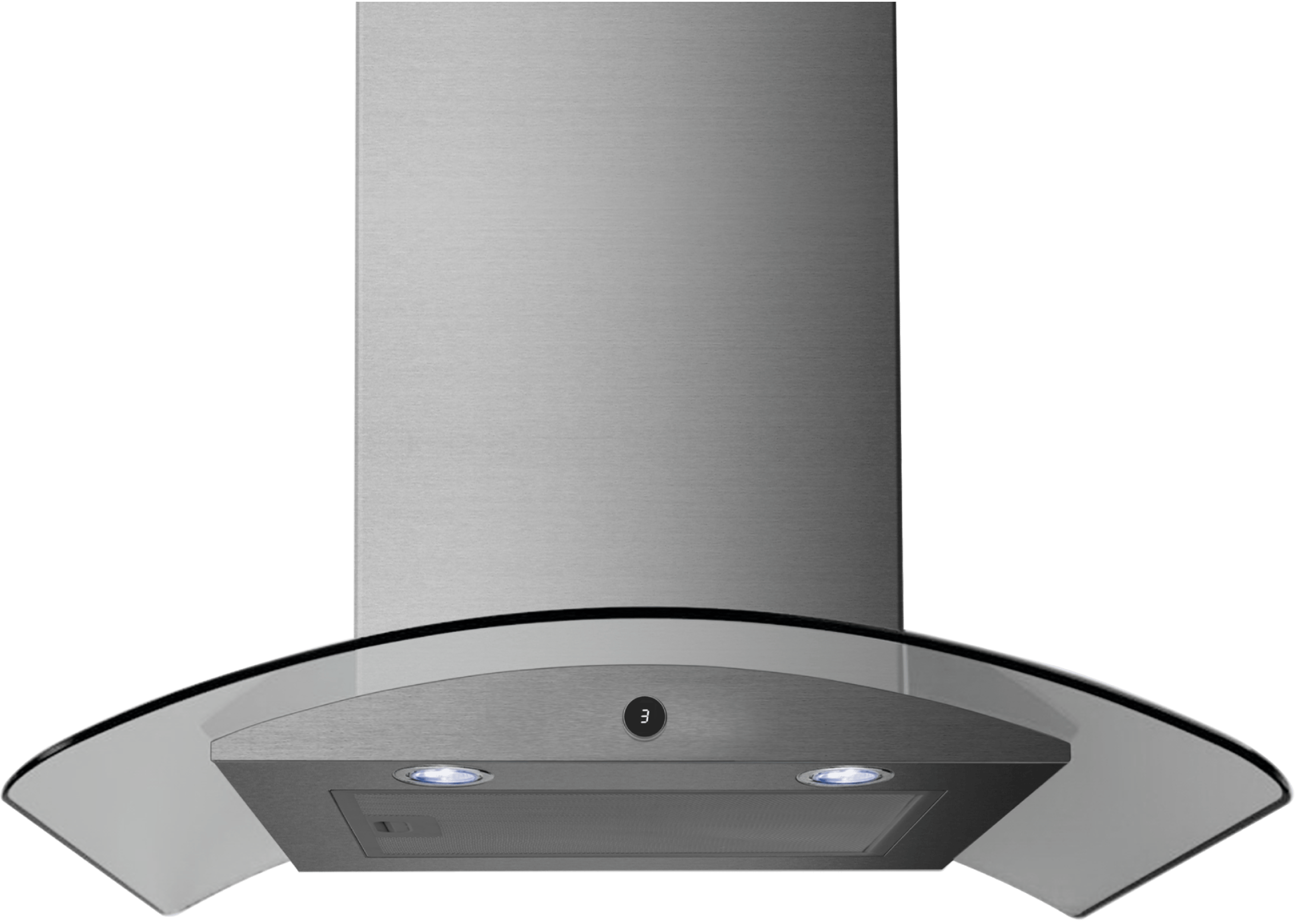 קולט אדים צמוד קיר Midea 60V71/6576 - צבע נירוסטה שלוש שנות אחריות ע"י היבואן הרשמי