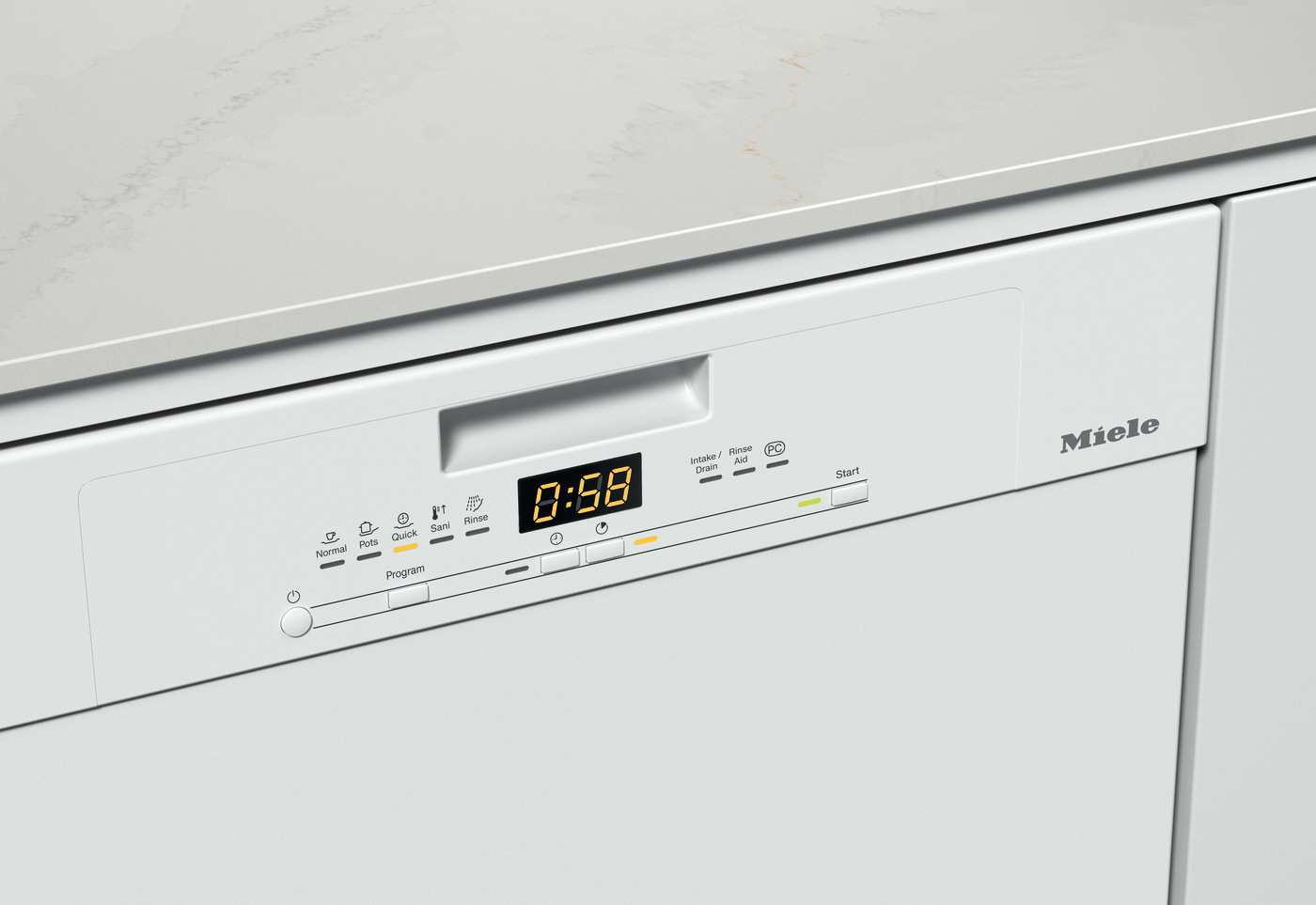 מדיח כלים 60 ס"מ 14 מערכות כלים Miele G5110SCW - צבע לבן אחריות ע"י אלקטרה היבואן הרשמי