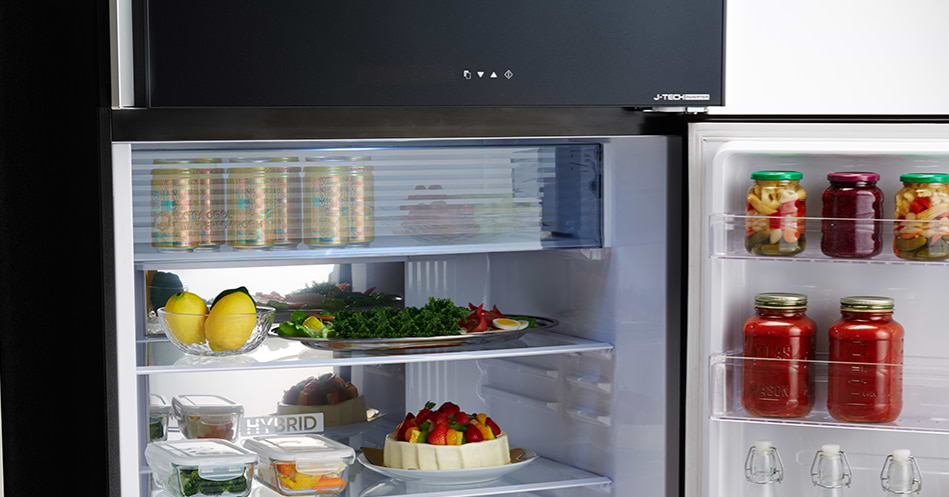 מקרר מקפיא עליון 516 ליטר Sharp SJ-3650-BS עם התקן שבת מהדרין - גימור נירוסטה בהירה אחריות ע"י היבואן הרשמי