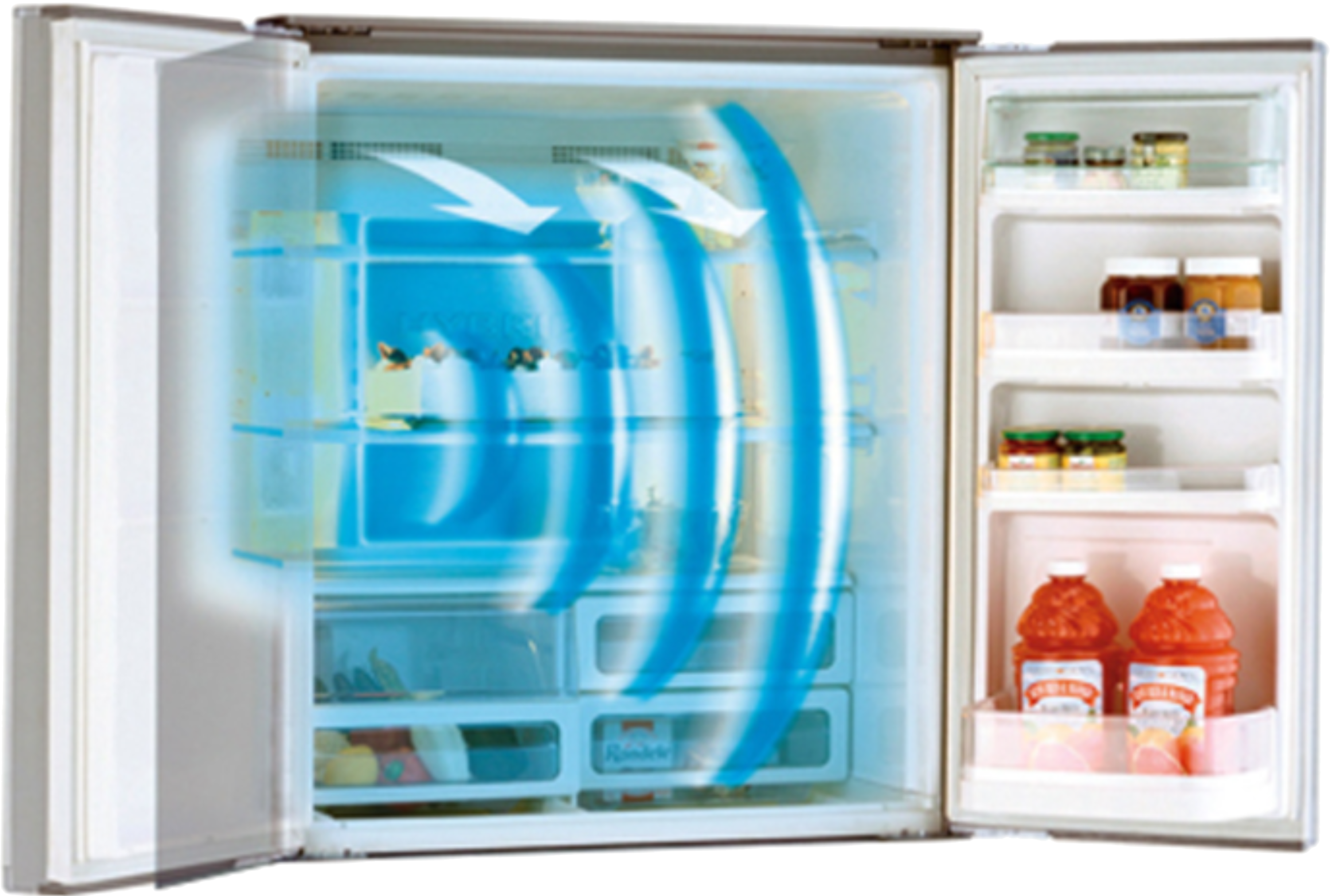 מקרר 4 דלתות 611 ליטר מקפיא תחתון Sharp SJ-8841WH Inverter - גימור זכוכית לבנה אחריות ע"י היבואן הרשמי