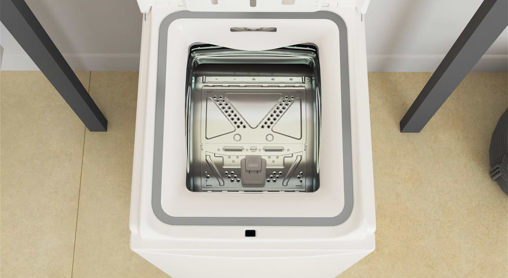מכונת כביסה פתח עליון 6 ק"ג Whirlpool TDLR 6040S IL במהירות 1000  סל"ד - צבע לבן אחריות ע"י היבואן הרשמי