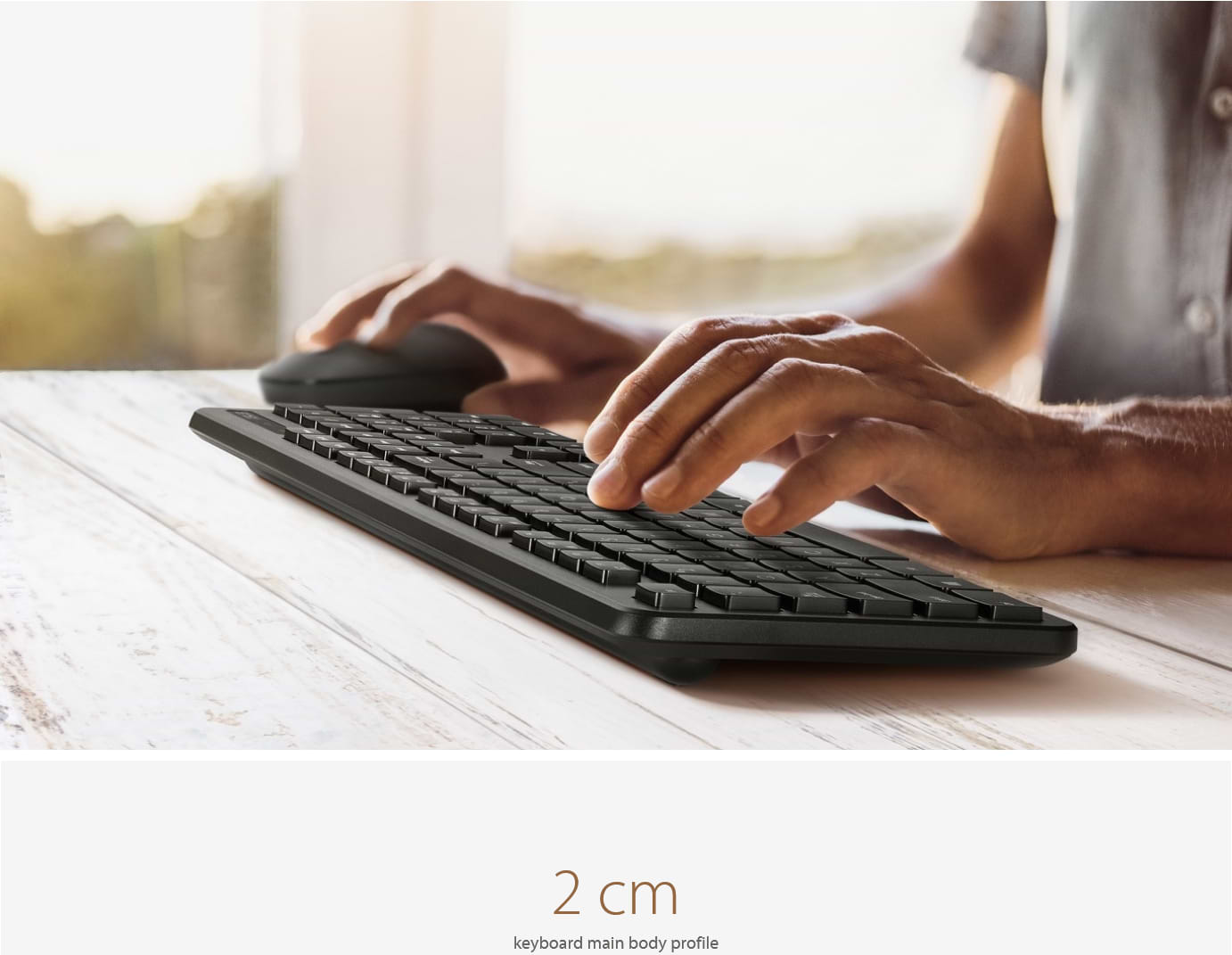 סט מקלדת ועכבר אלחוטיים Asus CW100 - צבע שחור שנה אחריות ע"י היבואן הרשמי