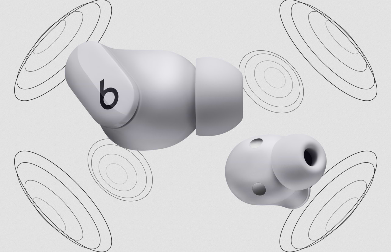אוזניות אלחוטיות Beats Studio Buds ANC - צבע שחור שנה אחריות ע"י היבואן הרשמי