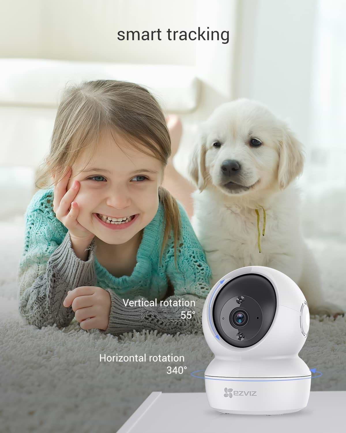 מצלמת אבטחה Ezviz C6N FULL HD - צבע לבן שנה אחריות ע"י היבואן הרשמי 