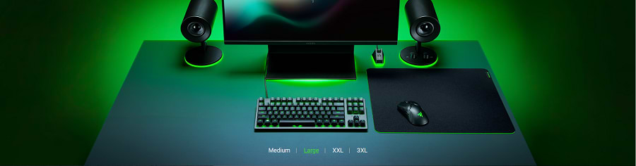 משטח גיימינג Razer Gigantus V2 Large - צבע שחור שנתיים אחריות ע"י היבואן הרשמי