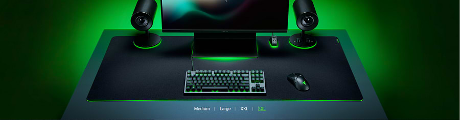 משטח גיימינג Razer Gigantus V2 Large - צבע שחור שנתיים אחריות ע"י היבואן הרשמי