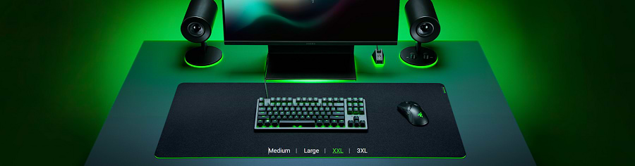 משטח גיימינג Razer Gigantus V2 Large - צבע שחור שנתיים אחריות ע"י היבואן הרשמי