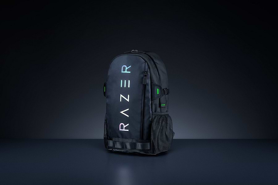 תיק גב למחשב נייד Razer Rouge Backpack V3 13" - צבע שחור לבן שנתיים אחריות ע"י היבואן הרשמי