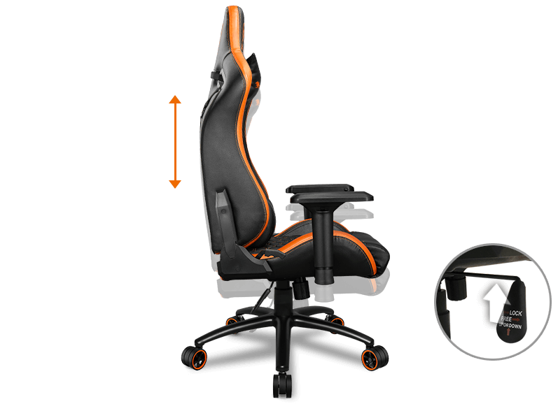 כיסא גיימינג Cougar Outrider S Royal - צבע שחור שנה אחריות ע"י היבואן הרשמ