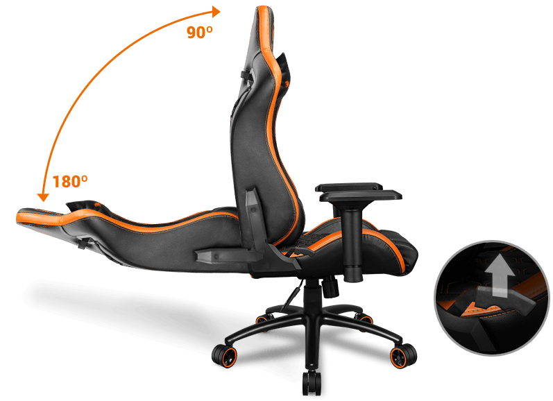 כיסא גיימינג Cougar Outrider S Royal - צבע שחור שנה אחריות ע"י היבואן הרשמ